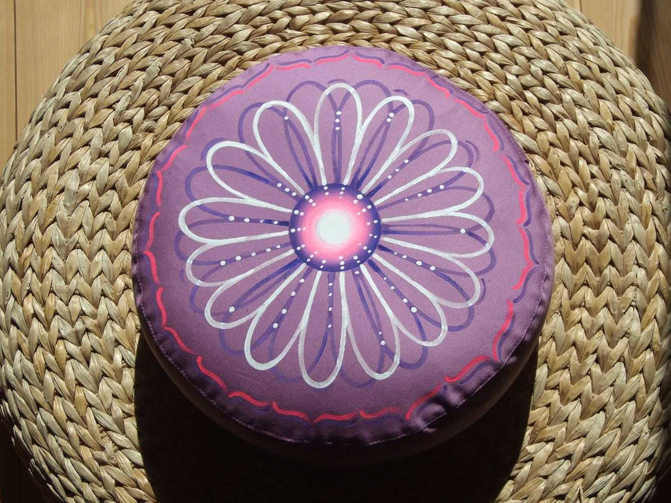 Planeta lila meditační polštář