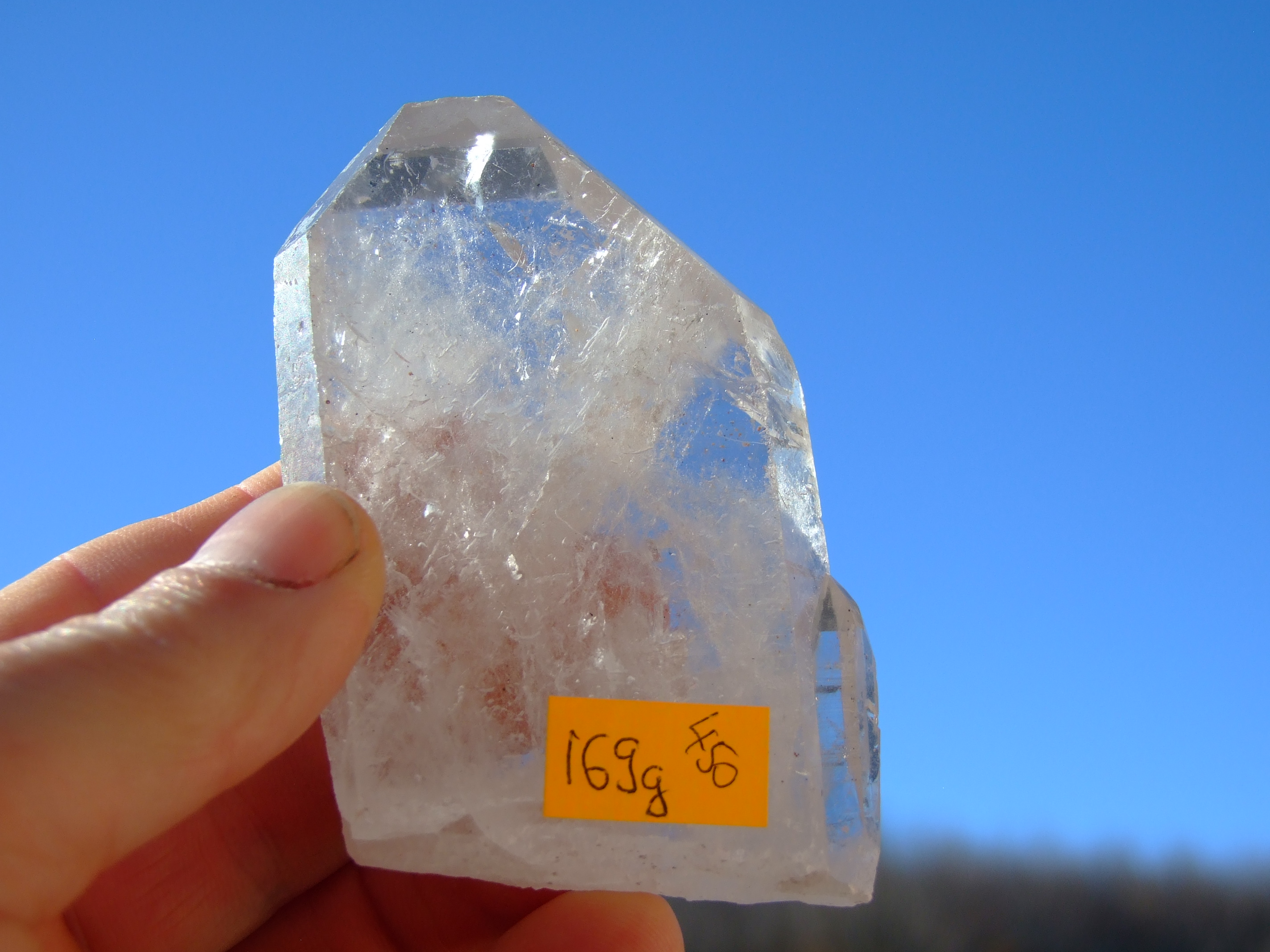 Krystal křišťálu 169g - placka