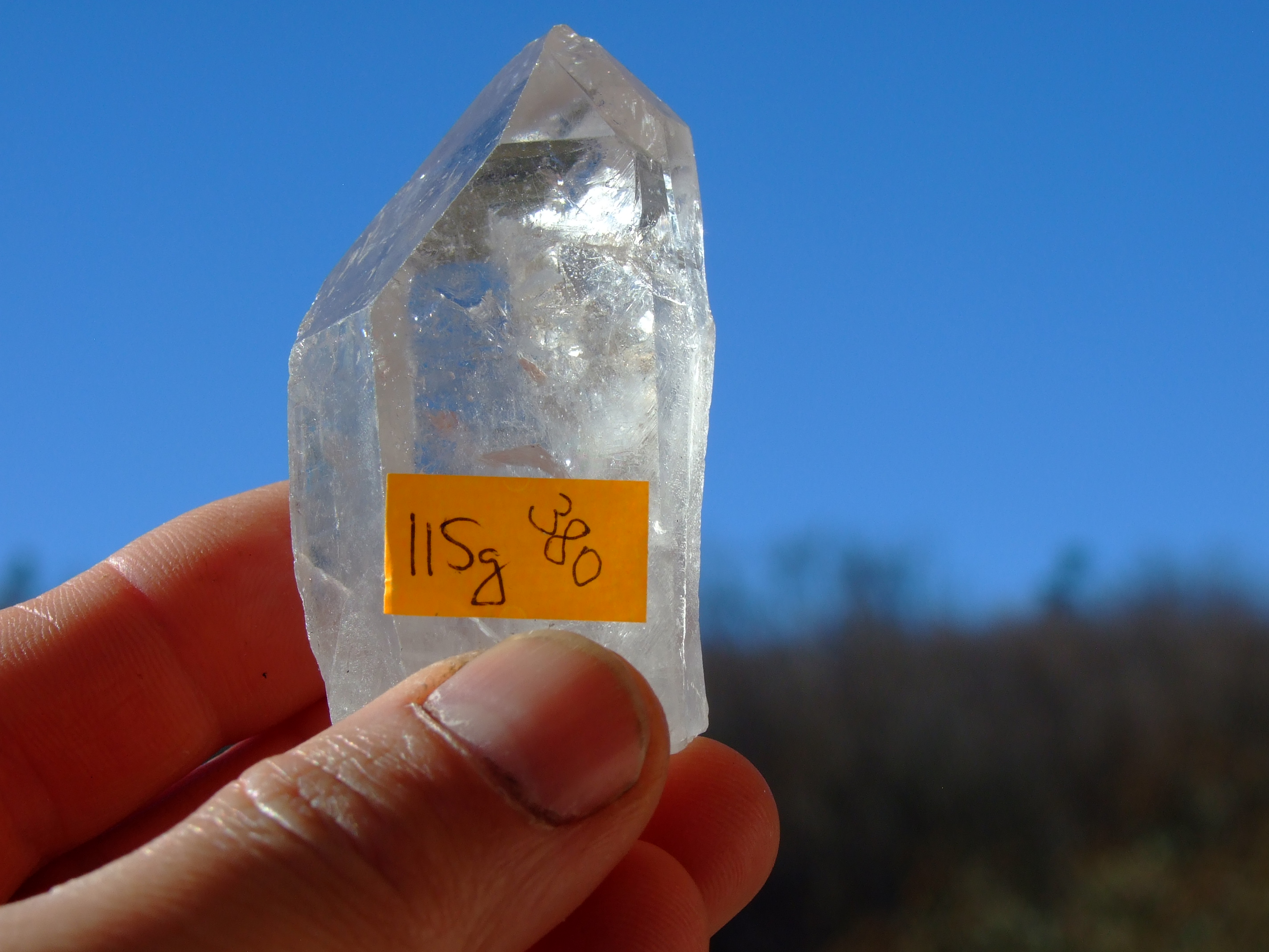 Krystal křišťálu 115g srostlice