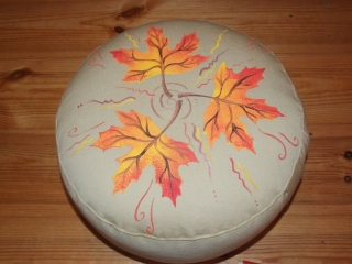 Podzimní listy meditační polštář